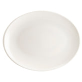 Bonna China Moove 14.25" x 11" x h:1.25" Oval Warm White Porcelain Platter